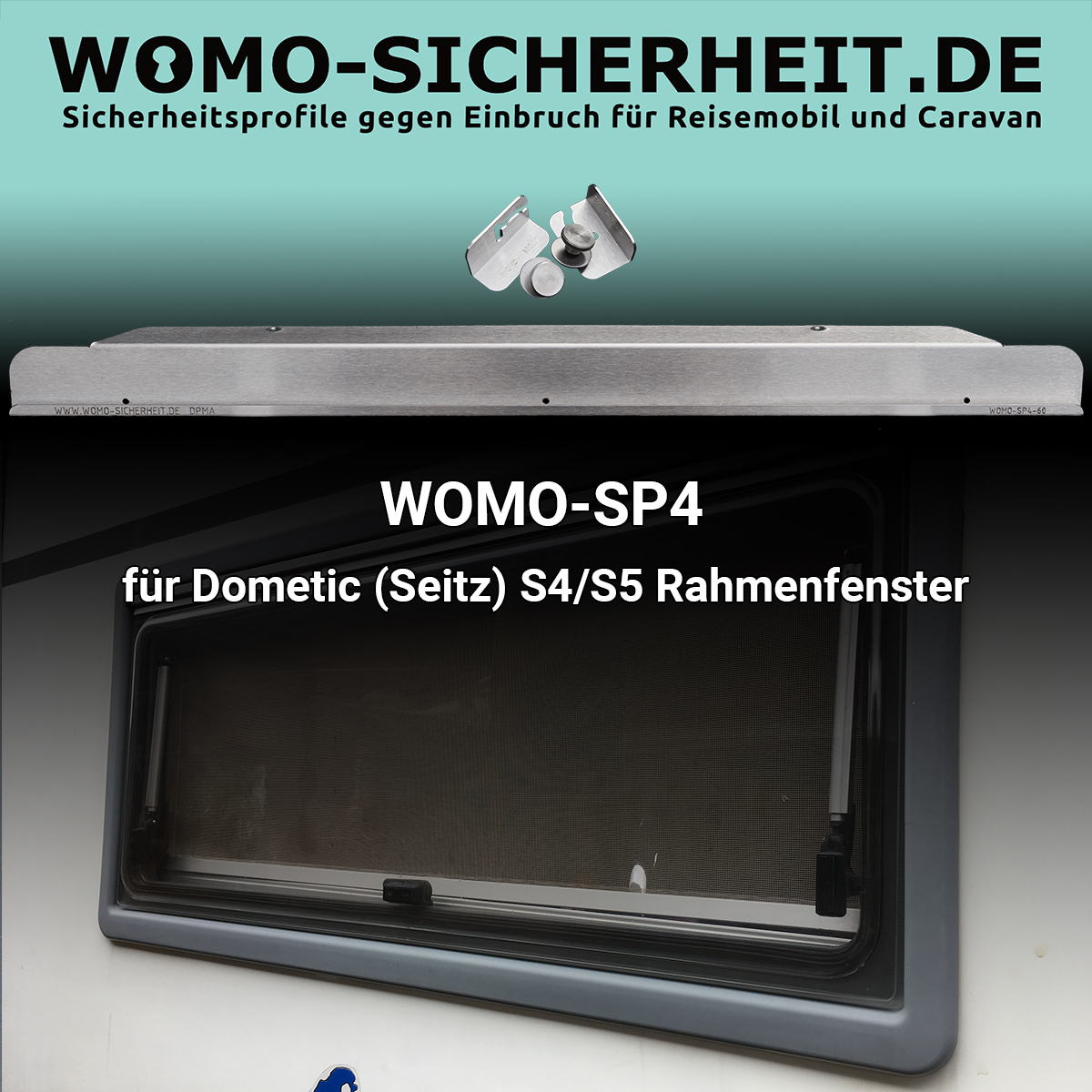 Womo-Sicherheit Sicherheitsprofil Seitz S4/S5 700 mm für Seitz/Dometic  Ausstellfenster